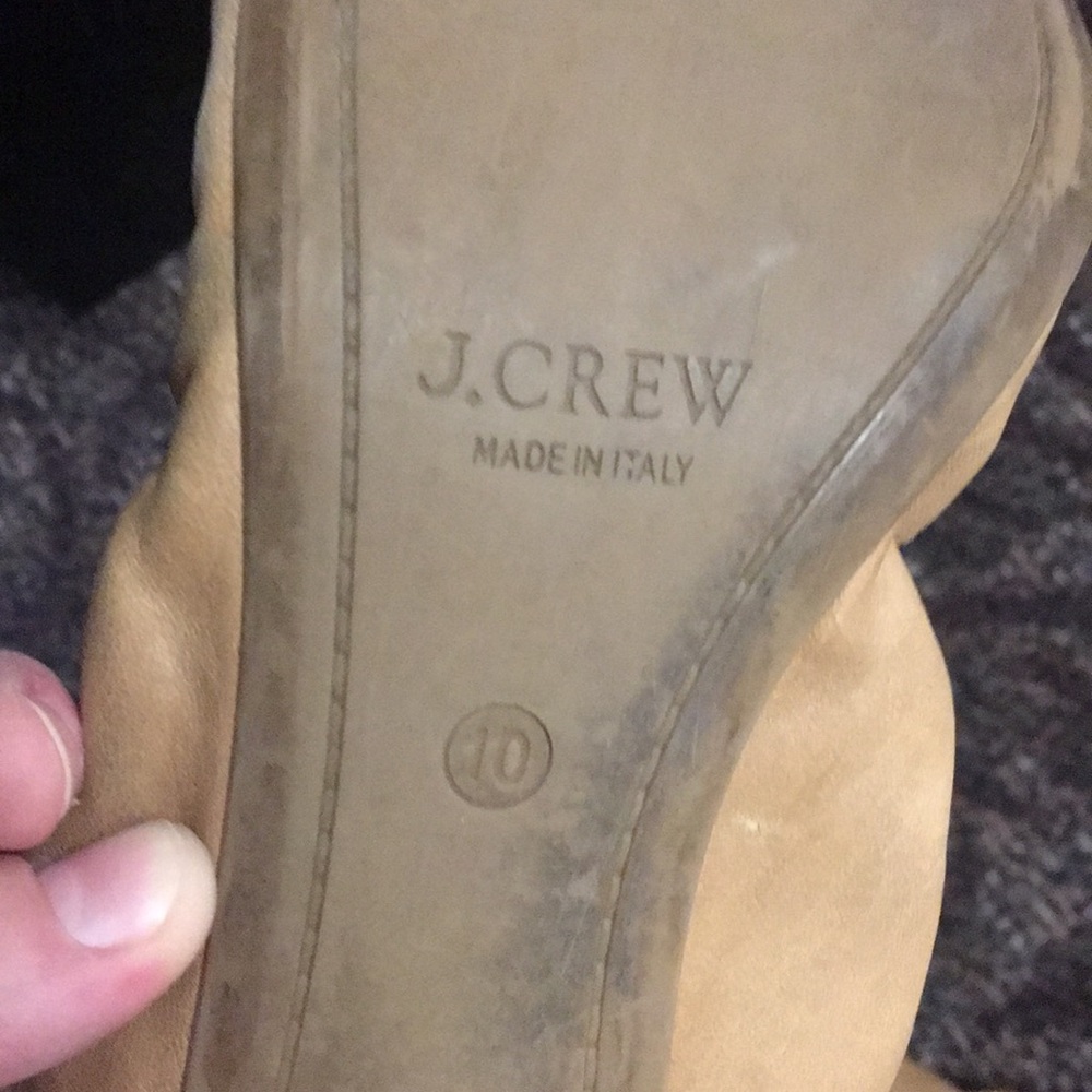 J Crew Tan and Navy flats - Picture 4 of 4